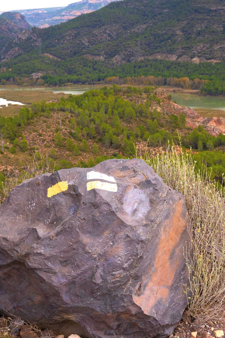 señales de sendas en Cofrentes